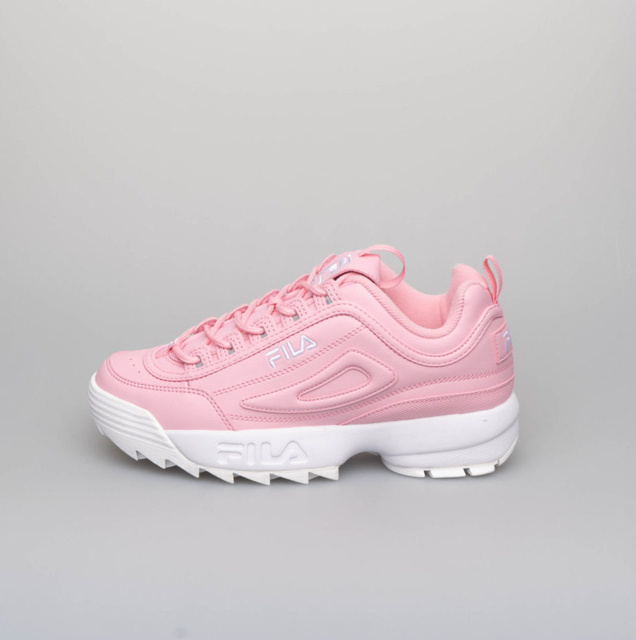 pink fila shoes